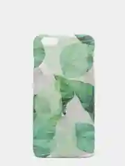 Мятный чехол "Растения" для iPhone 6  / 7 / 8 / 6 Plus / 7 Plus / 8 Plus