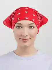Красный бандана на голову