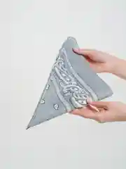 Серый металлик бандана на голову