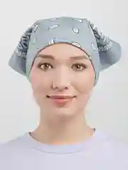 Серый металлик бандана на голову