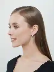 Серебряный серьги с бахромой