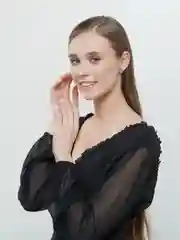 Бежевый серьга кафф