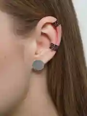 Черный каффы ажурные, набор из двух штук