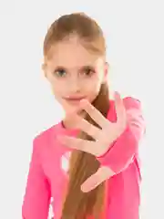 Детский лонгслив для спорта розовый, неон-розовый