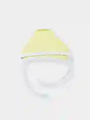 Желтый чепчик однотонный