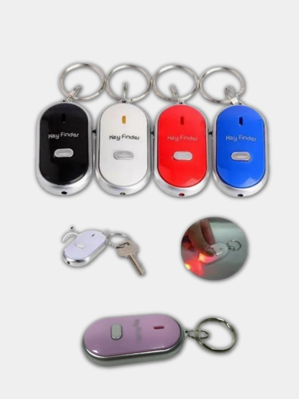 Брелок Для Поиска Ключей с Фонариком key finder / Реагирует на свист и громкий звук