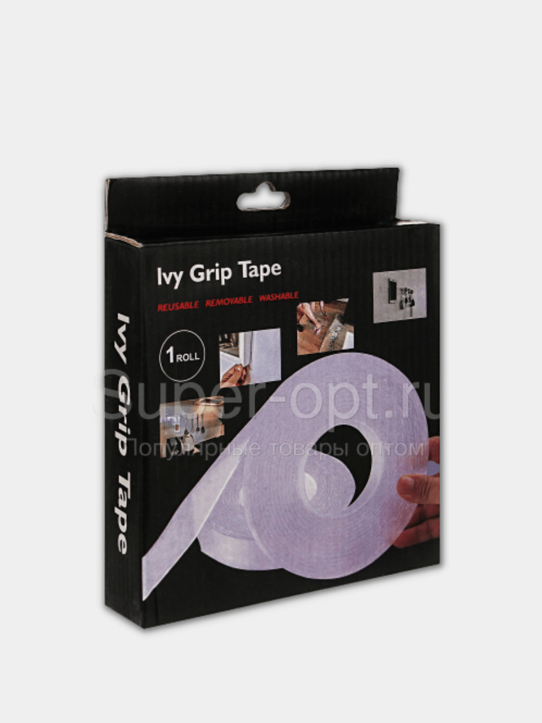 Двусторонняя клейкая лента многоразовая ivy grip tape / Многоразовый двухсторонний  скотч купить по цене 249 ₽ в интернет-магазине KazanExpress