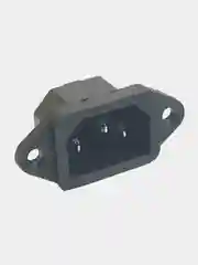 5 штук Сетевой разъем AC-016 AC-04 черный на корпус штекер питания C13 C14 IEC 320