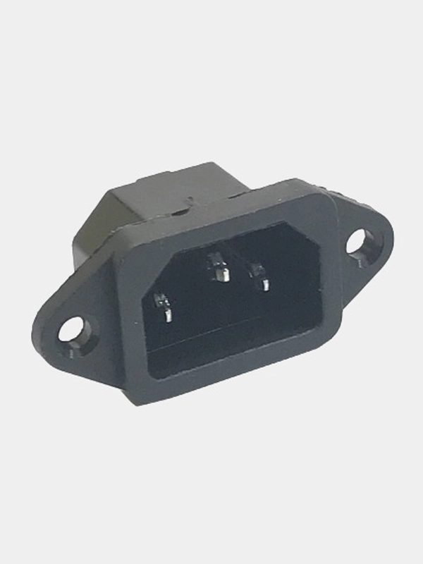 5 штук Сетевой разъем AC-016 AC-04 черный на корпус штекер питания C13 C14 IEC 320