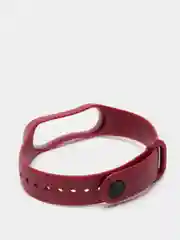 Багровый ремешок силиконовый Krutoff для Xiaomi Mi Band 3 / 4 (Сяоми Ми Бэнд 3 / 4)