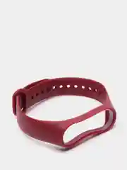 Багровый ремешок силиконовый Krutoff для Xiaomi Mi Band 3 / 4 (Сяоми Ми Бэнд 3 / 4)