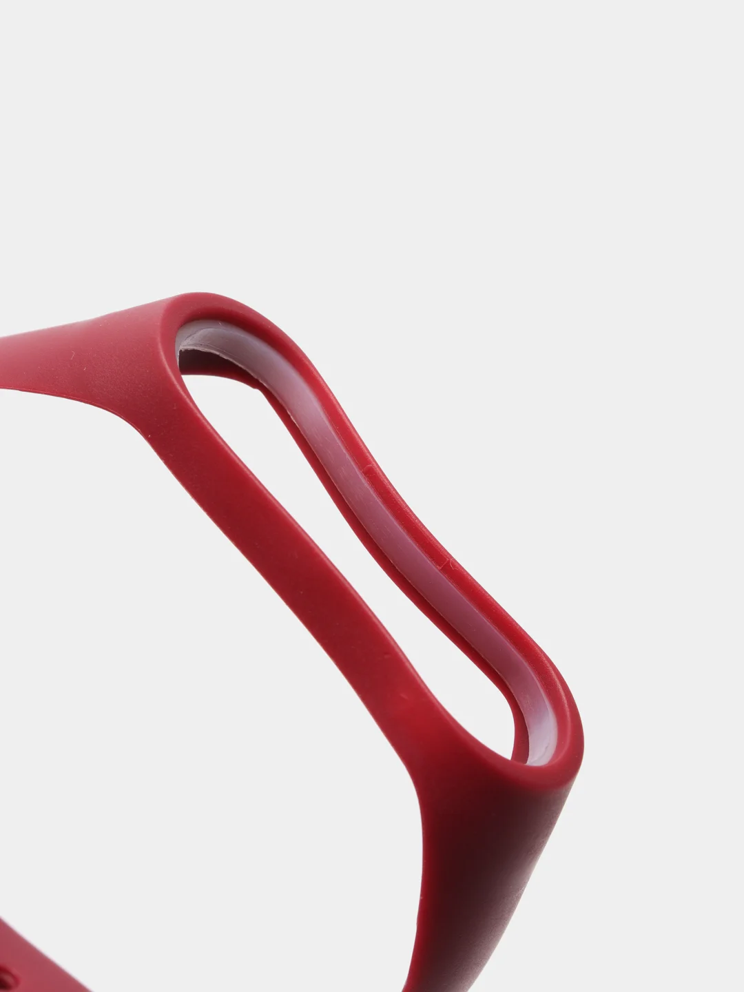Багровый ремешок силиконовый Krutoff для Xiaomi Mi Band 3 / 4 (Сяоми Ми Бэнд 3 / 4)