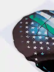 Зеленый наклейка на авто "Череп"