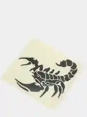 Черный наклейка на авто "Скорпион"