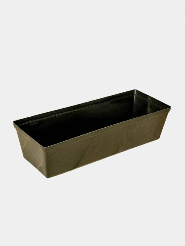 Ящик для рассады, 36*14*9 см, 3 л, чёрный, Урожай-7
