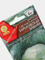 Семена Капуста белокочанная "Харьковская зимняя" набор 1, 3, 5 уп