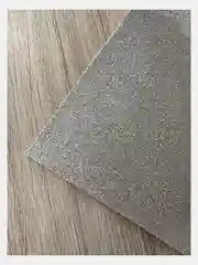 Серебряный кожзам с мелкими блестками искуственная кожа для бантиков