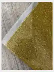 Золотой кожзам с мелкими блестками искуственная кожа для бантиков