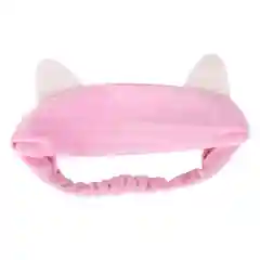 Повязка для фиксации волос с ушками во время косметических процедур Cat