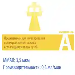 Распылитель (флажок) А для ингалятора Little Doctor LD-210C, желтый
