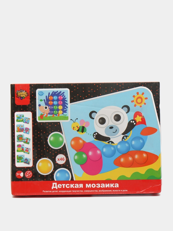 Развивающая игра "Детская мозаика" изучаем цвета с картинками