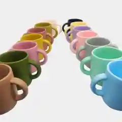 Стакан детский с ручками силиконовый