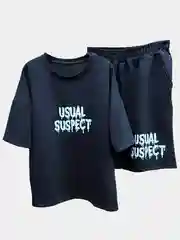 Черный костюм спортивный мужской Usual suspect