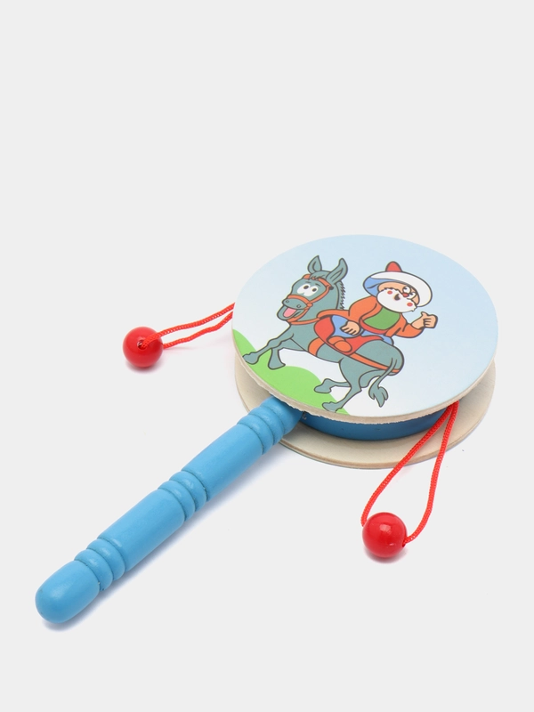 Игрушечный деревянный барабан