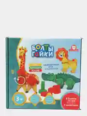 Развивающая игра- конструктор "Болты и гайки" серия "Зоопарк"