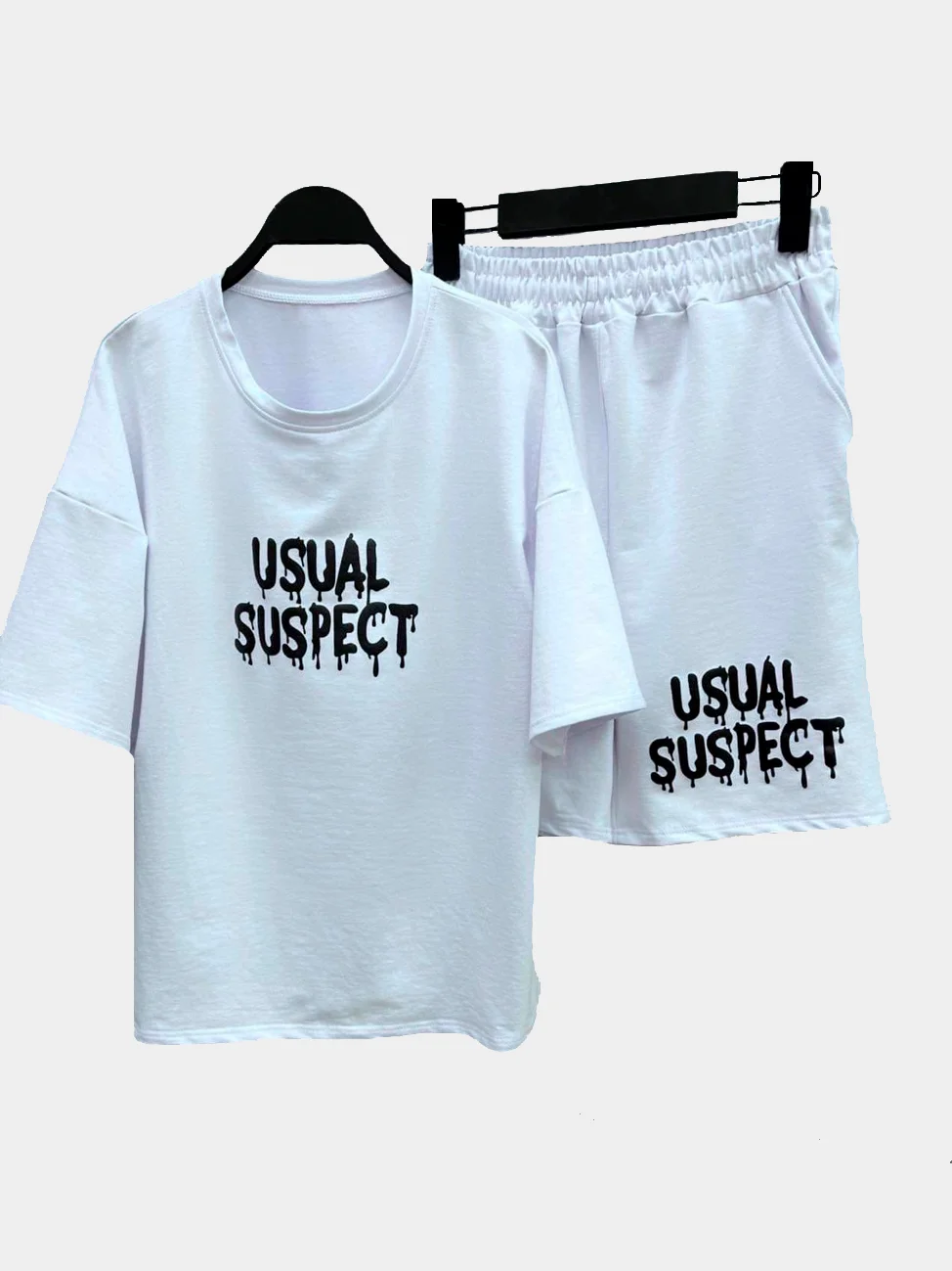 Белый костюм спортивный мужской Usual suspect