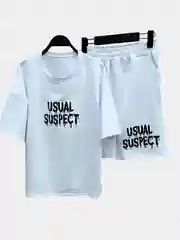 Белый костюм спортивный мужской Usual suspect
