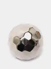 Серебряный пуговица на ножке "Диско", 22-26 мм