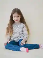 Костюм с брюками для девочки Ильмень, Family Look