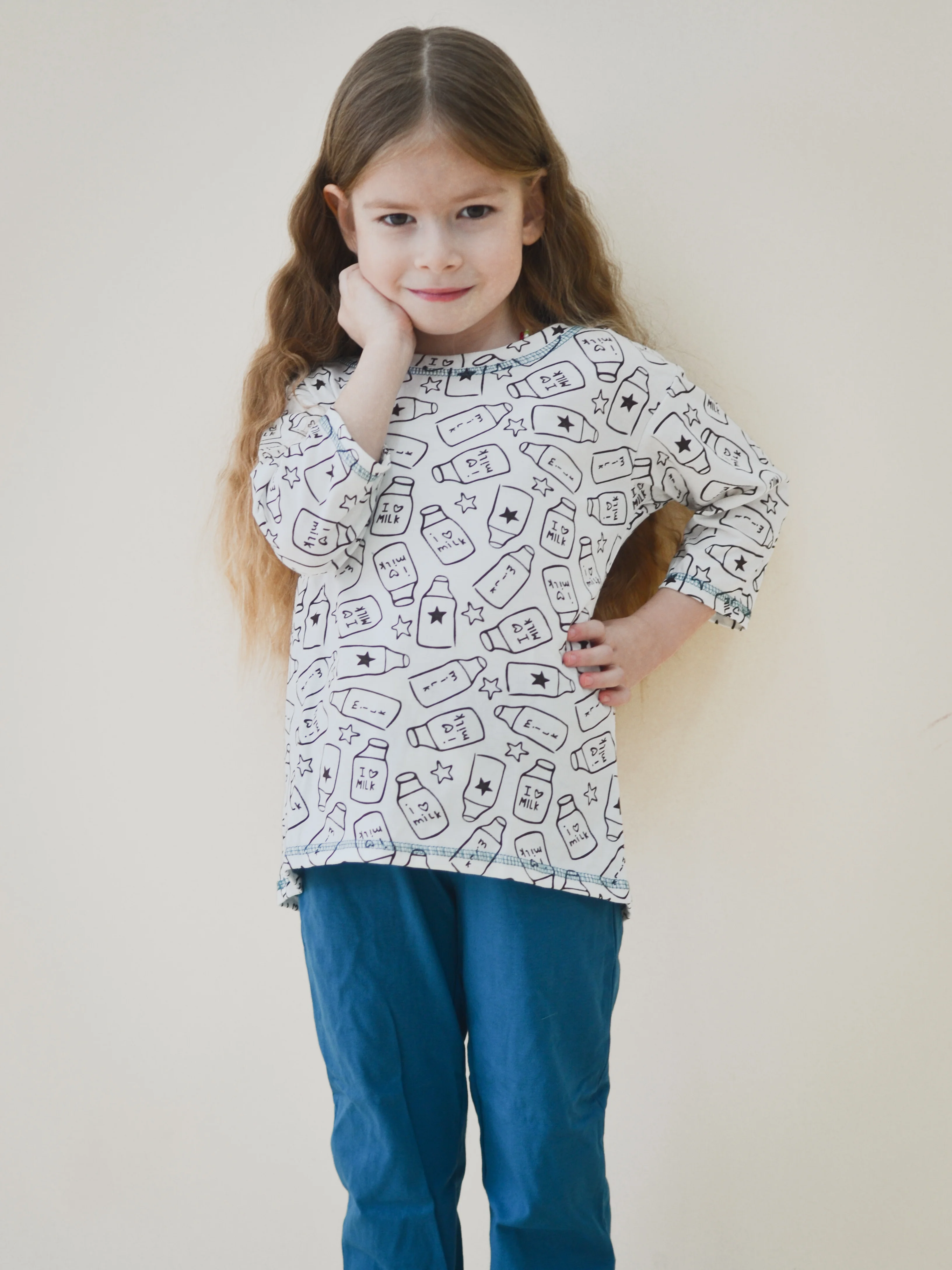 Костюм с брюками для девочки Ильмень, Family Look