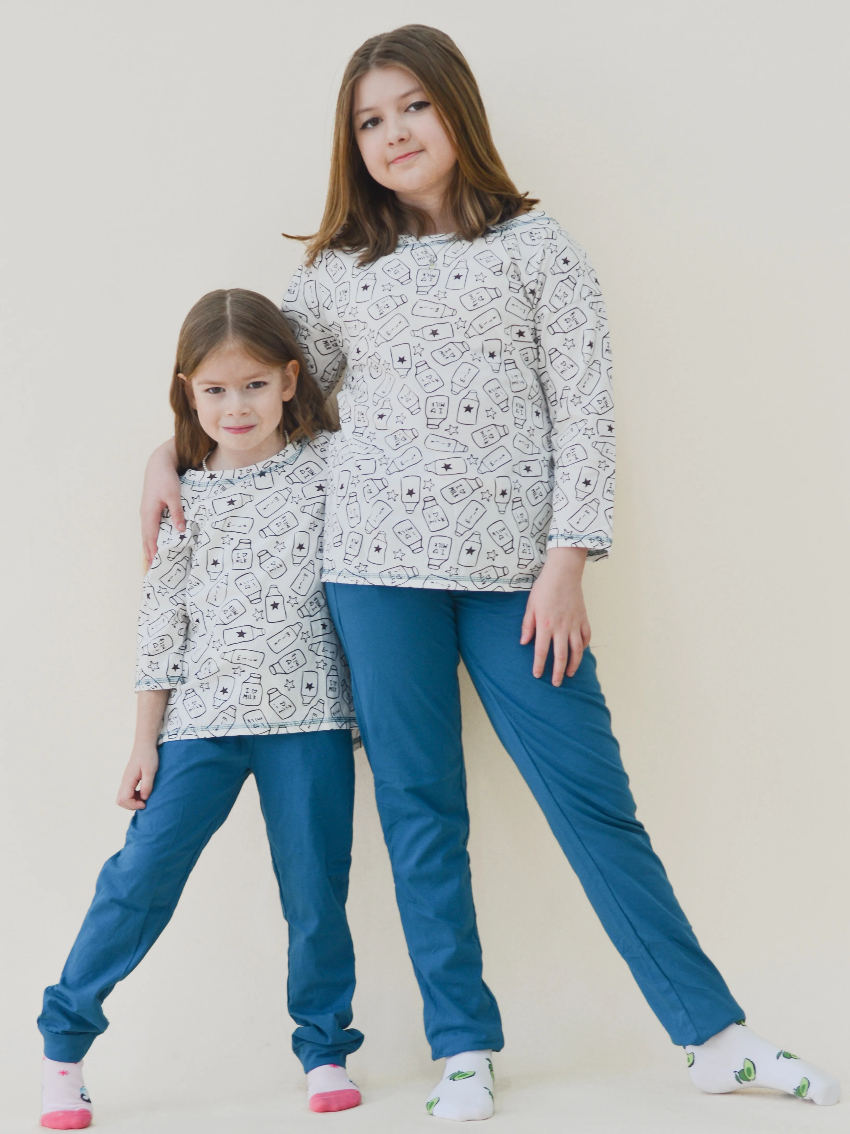 Костюм с брюками для девочки Ильмень, Family Look