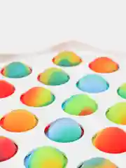 Серебряный тактильная сенсорная игрушка антистресс Simple Dimple