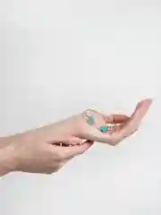 Бирюзовый браслет мрамор