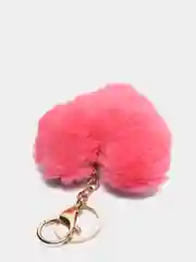 Коралловый меланж мягкий брелок "Сердце" с пайетками, 9 см