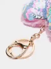 Конфетный мягкий брелок "Сердце" с пайетками, 9 см