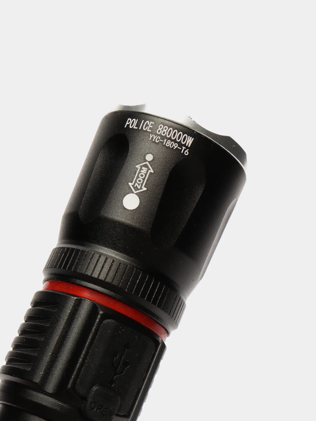 Аккумуляторный сверхяркий алюминиевый ручной фонарь с usb, линзой и магнитом
