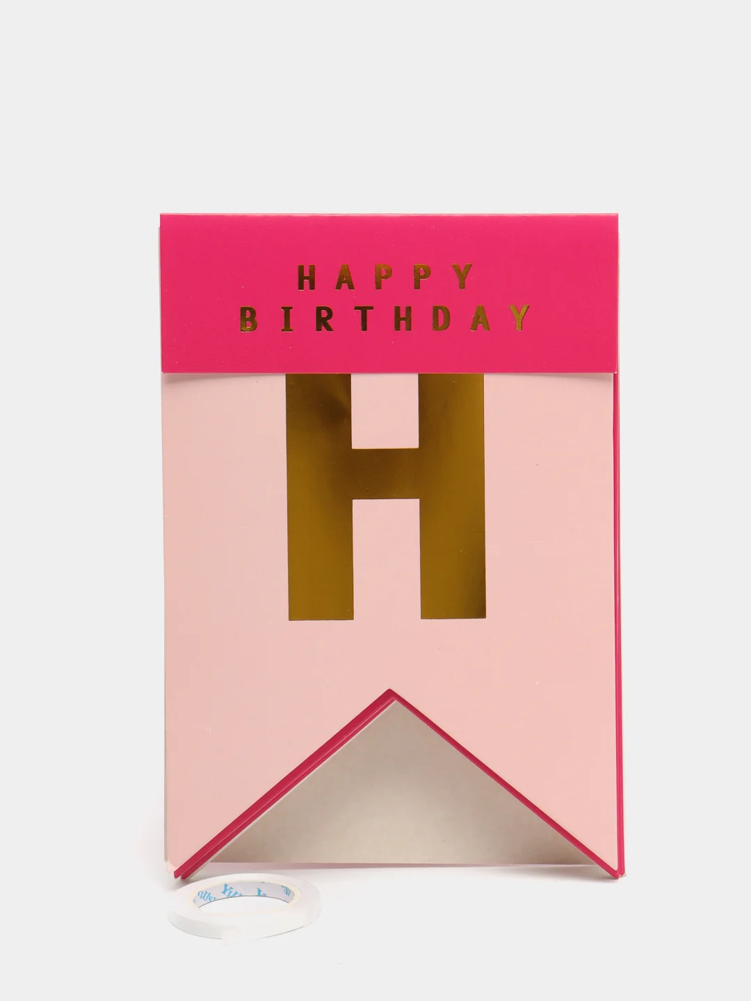 Розовый гирлянда "Happy birthday"
