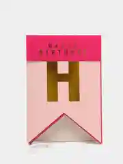 Розовый гирлянда "Happy birthday"