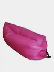 Розовый надувной диван-лежак