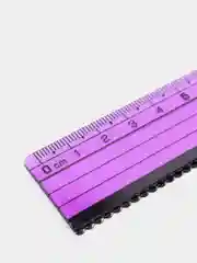 Фиолетовый линейка Юнландия, 15см, 4 цвета