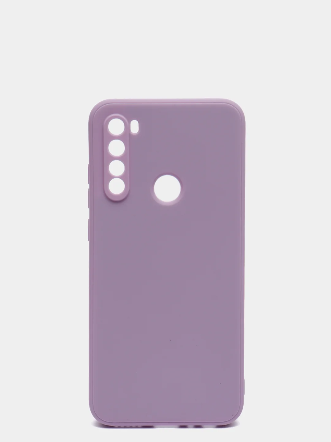 Сиреневый чехол для REDMI NOTE 8T с защитой камеры и бархатом внутри