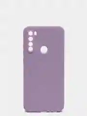 Сиреневый чехол для REDMI NOTE 8T с защитой камеры и бархатом внутри