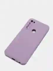 Сиреневый чехол для REDMI NOTE 8T с защитой камеры и бархатом внутри