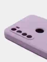 Сиреневый чехол для REDMI NOTE 8T с защитой камеры и бархатом внутри