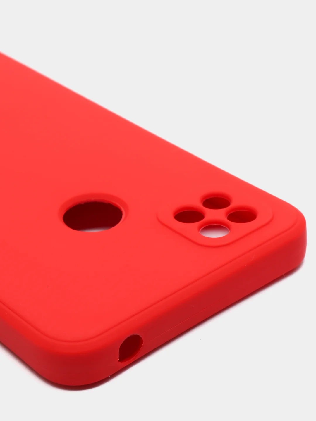 Красный чехол с защитой камеры и бархатом внутри для XIAOMI REDMI 9C
