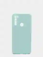 Бирюзовый чехол для REDMI NOTE 8T с защитой камеры и бархатом внутри